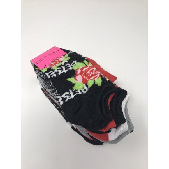 Betsey Johnson Fancy Ladies  Low Cut Socks Stylish Colorful - Picture 2 of 12